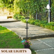 Resim 1 Adet DJGIFI Solar Yolu Işığı - Dahili Çiçek Yatağı ile Otomatik Açma/Kapama, IP44 Yüksek Kaliteli Bahçe Aydınlatması, Patio ve Yol Aydınlatması için Güneş Enerjili Lamba, Mat Yüzeyli Dayanıklı Plastik, Bahçe Tutkunları İçin Peyzaj Aydınlatması 