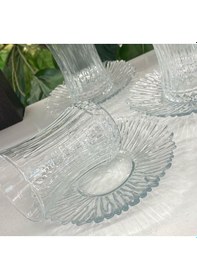 Resim Paşabahçe Elysia-aurora Çay Seti Takımı -6+6 12 Parça Çay Bardağı Çay Tabağı Şeffaf 