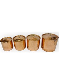 Resim El Dövme Bakır Safran Baharat Seti Bakır 