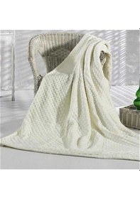 Resim Pearly Kemik Çift Kişilik Tomurcuk Soft Battaniye Merinos 