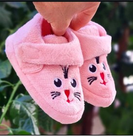 Resim Pandalina Kız Çocuk Panduf Cırtcırtlı Panduf Kaydırmaz Taban Anaokulu Kreş Ev Ayakkabısı 