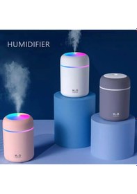 Resim Led Işıklı 3'ü 1 Arada Ultrasonik Hava Nemlendirici Ve Aroma Difüzörü 300ml Kapasiteli Gri 