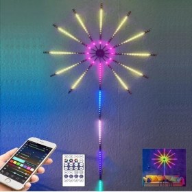 Resim Gold Bazaar Rgb Firework LED Duvar Lambası 