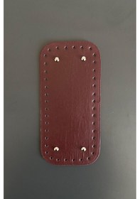 Resim Orta Boy Çanta Tabanı Vişne 25x12 Bordo 