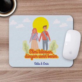 Resim Kişiye Özel Romantik Tasarımlı Mousepad - R16 