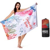 Resim Ximistore9 Mikrofiber Deniz Havlusu - Hızlı Kuruyan, 160x80 Cm Banyo Ve Plaj Havlusu Çok Renkli 