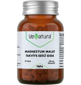 Resim Venatura Magnezyum Malat Takviye Edici Gıda 60 Tablet 