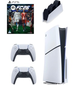 Resim Sony Playstation 5 Cd'li + 2 Dualsense + FC26 CD (Türkçe) + Şarj İstasyonu 