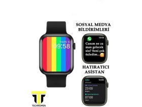 Resim Özbience Çift Siyah Akıllı Saat ve Kablosuz Kulaklık Seti 