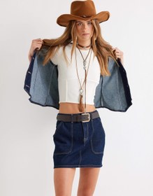 Resim Korse Detaylı Crop Body Kısa Kollu Bisiklet Yaka Fitilli 