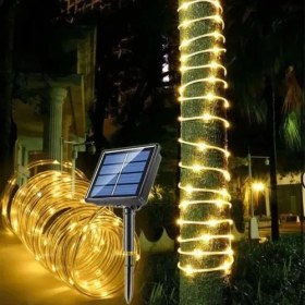 Resim Efe Avm 10M 100 LED Solar LED Işık (Gün Işığı, Şeffaf Kablolu) 