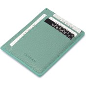 Resim Mavi Deri Unisex Kredi Kartlık - S1KK00001676-T9D 