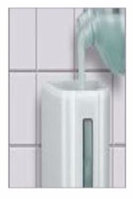 Resim KG-GOLDPAPER 500 Ml Şeffaf Mavi Üstten Doldurmalı Dökme Sıvı Sabun Ve Dezenfektan Dispanseri Aparatı 3420-1 