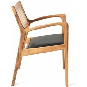 Resim Artemis Ahşap Sandalye Natural - Siyah 