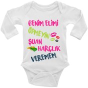 Resim TUĞBABABY Harçlık Veremem - Bayram Temalı - Kız Bebek Body 