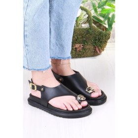 Resim Fort 099-108 Fls Toka Detaylı Parmak Arası Kadın Sandalet 