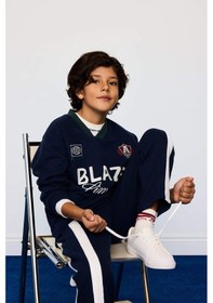 Resim Defacto Erkek Çocuk 2li Takım Baskılı Sweatshirt Eşofman Altı G4387a825wnnv256 Lacivert-nv256 
