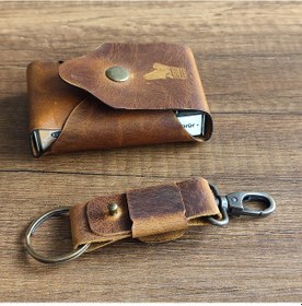 Resim Sumerian Leather Craft Deri Sigara Kılıfı Taba 