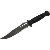 Resim Kuzgun Ticaret Sr S008B Lejyoner Tırtıklı Outdoor Bıçağı 29 cm - Kauçuk Sap, Perçinli - Lisinya 