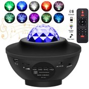 Resim Beemen Projektör Gece Lambası Disko Topu Galaksi Bluetooth Hoparlör 