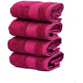 Resim Soley Minerva %100 Doğal Pamuklu 4'Lü Misafir - Mutfak Havlusu Seti Bordo 30 x 50 Bordo 