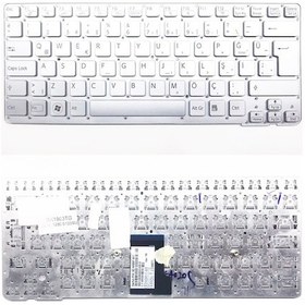 Resim Sony Uyumlu Vaio VPC-CA15FG/B Klavye - Türkçe Gümüş Gri - Çerçevesiz 