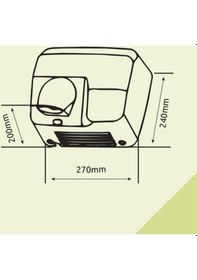 Resim Xinda Gsq250 2500W Paslanmaz Çelik Fotoselli El Kurutma Makinesi 