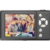 Resim Mufunye Siyah Dijital Fotoğraf Makinesi 48mp 1080p Video 16x Zoom 2.8" Ips Ekran Kartsız Çekim Oyuncak Fonksiyonlu 