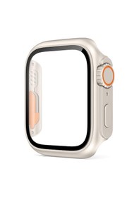 Resim Apple Uyumlu Watch 7 8 45 MM Ultra Görünümlü Kasa Dönüştürücü Ekran Koruyucu 25 Beyaz 