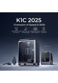 Resim Creality K1c 2025 3d Yazıcı, Cfs Çok Renkli Baskıyı Destekler, Otomatik Tesviye Ve Aı Kamera, Hız 600 Mm/s, Yeni Başlayanlar Ve Profesyoneller İçin Baskı 