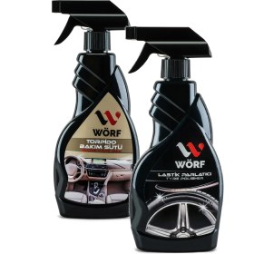 Resim Wörf Oto Bakım & Temizlik Seti Torpido Bakım Sütü & Lastik Parlatıcı 