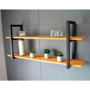 Resim Umut Park Metal Ahşap Duvar Raf 