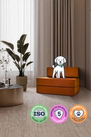 Resim Mobidu Shift Tekli Aktivite Koltuk – Yatak Olabilen Modüler Berjer – Fitilli Kadife - Kiremit 