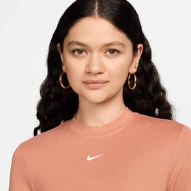 Resim Nike Sportswear Essential Kadın Kahverengi Elbise 