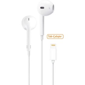 Resim iPhone 6 / 7 / 8 / x Uyumlu Lightning Kablolu Kulaklık 