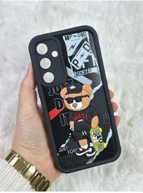 Resim Samsung Galaxy A34 - Kabartmalı 3D Ayıcık Desenli Silikon Kamera Korumalı Lansman Ayıcıklı Kılıf 