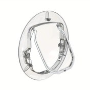 Resim Cam Kapılar ve Pencereler için 1'li Paket Ultra Şeffaf Polikarbonat Kedi Kapısı - Dört Yönlü Kilitleme Sistemi, Hava Koşullarına Dayanıklı Fırça Contası, 9.07 KG'a Kadar Evcil Hayvanlar İçin Kolay Kurulumlu Kapanışlı Kedi Kapısı, Şık Modern Tasarım, Küçük Evcil Hayvan Erişi | Dayanıklı Şeffaf Malzeme, Dış Mekanik 