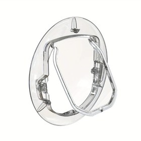 Resim Cam Kapılar ve Pencereler için 1'li Paket Ultra Şeffaf Polikarbonat Kedi Kapısı - Dört Yönlü Kilitleme Sistemi, Hava Koşullarına Dayanıklı Fırça Contası, 9.07 KG'a Kadar Evcil Hayvanlar İçin Kolay Kurulumlu Kapanışlı Kedi Kapısı, Şık Modern Tasarım, Küçük Evcil Hayvan Erişi | Dayanıklı Şeffaf Malzeme, Dış Mekanik 