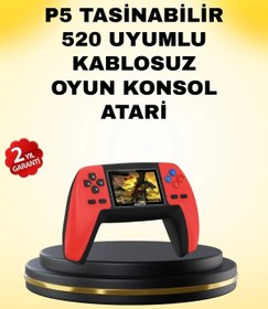 Resim P5 Retro Gamepad 520 Oyunlu Tv Ve Elde Oynanabilir Konsol 