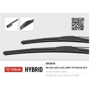 Resim Sılbak Sh2614 - Silecek Süpürgesi 650/350mm Muz Tipi Jazz 10/08- 