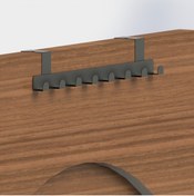 Resim thorqtech Metal Mat Siyah Amerikan Kapı Arkası Askılık Organizer Askılık Ve Banyo Kapı Arkası Askı 