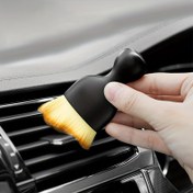 Resim 1 Adet/3 Adet Araba İçi Toz Fırçası Kapaklı Klima Fırçası Yumuşak Kıl Fırça Koltuk Merkezi Konsol Temizleme Aralığı Fırçası Temizleme Aracı Araba Güzellik 