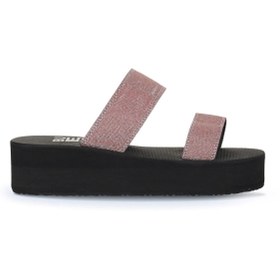 Resim Bueno Shoes Bordo İthal Sim Kadın Dolgu Topuklu Terlik 26wt752550 