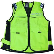 Resim DOT CYCLE Motosiklet Neon Sarı Yelek 4 Cepli 
