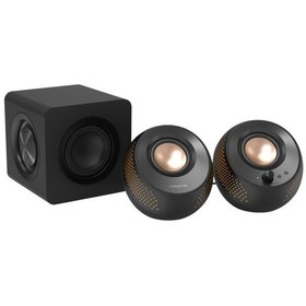 Resim CREATIVE Pebble X Plus Siyah 2.1 15w Bluetooth 5.3 Rgb Aydınlatmalı Multimedya Hoparlör Seti 