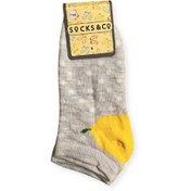 Resim socks&co Meyve Desenli Çocuk Patik Çorap 