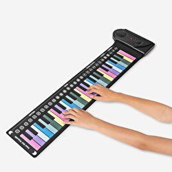 Resim Renkli Katlanabilir Piyano 