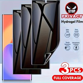 Resim Galaxy S25 / S25 + / S25 Ultra Gizlilik Koruyucu Filmi için 3 adet Telefon Ekran Koruyucu S24 / S24 + / S24 Ultra Cam Hidrojel Film Değil S23 Ultra / S23 Yumuşak Tam Kapak S22 / S22 Ultra / S21 / S21 Ultra / S20 / S20 + / S10 + / S10 / Note 20 / 20 Ultra / Note 10 / 10 + / 10 hafif 