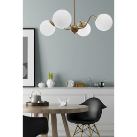 Resim Begüsa Karmen 4lü Eski̇tme- Beyaz Glop Camlı Avi̇ze 