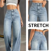 Resim Kadınların Yüksek Bel Düz Bacaklı Kot Pantolonları - Vintage Düz Kesim, Cep Detaylı Hafif Yıkan Denim, Tüm Mevsimler İçin Esnek Rahat Kıyafet, Günlük Sokak Modası, Yüksek Bel Kot Pantolonları, Rahat Moda, Klasik Tarz, Dayanıklı Kumaş 